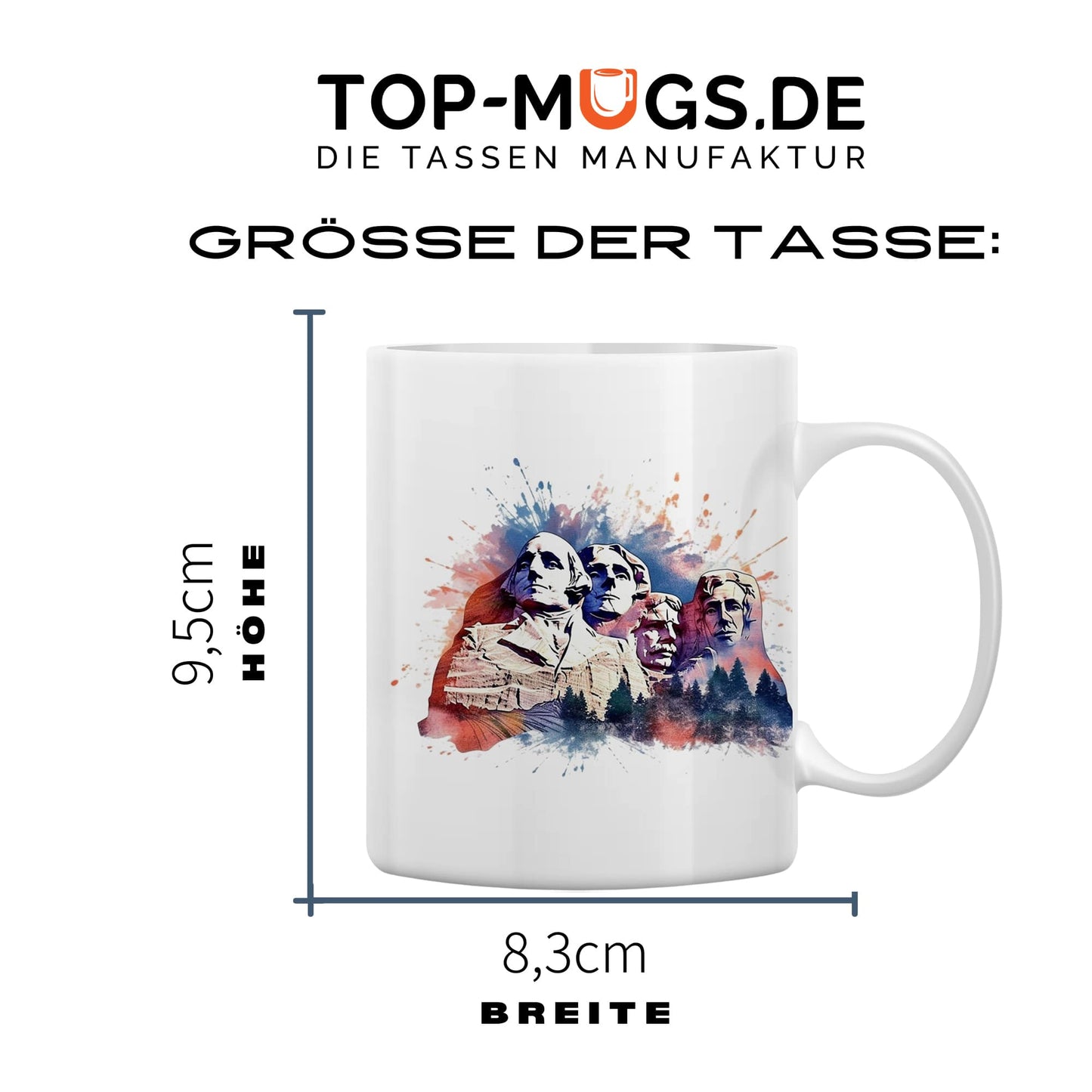 Spruchtasse - Mount Rushmore