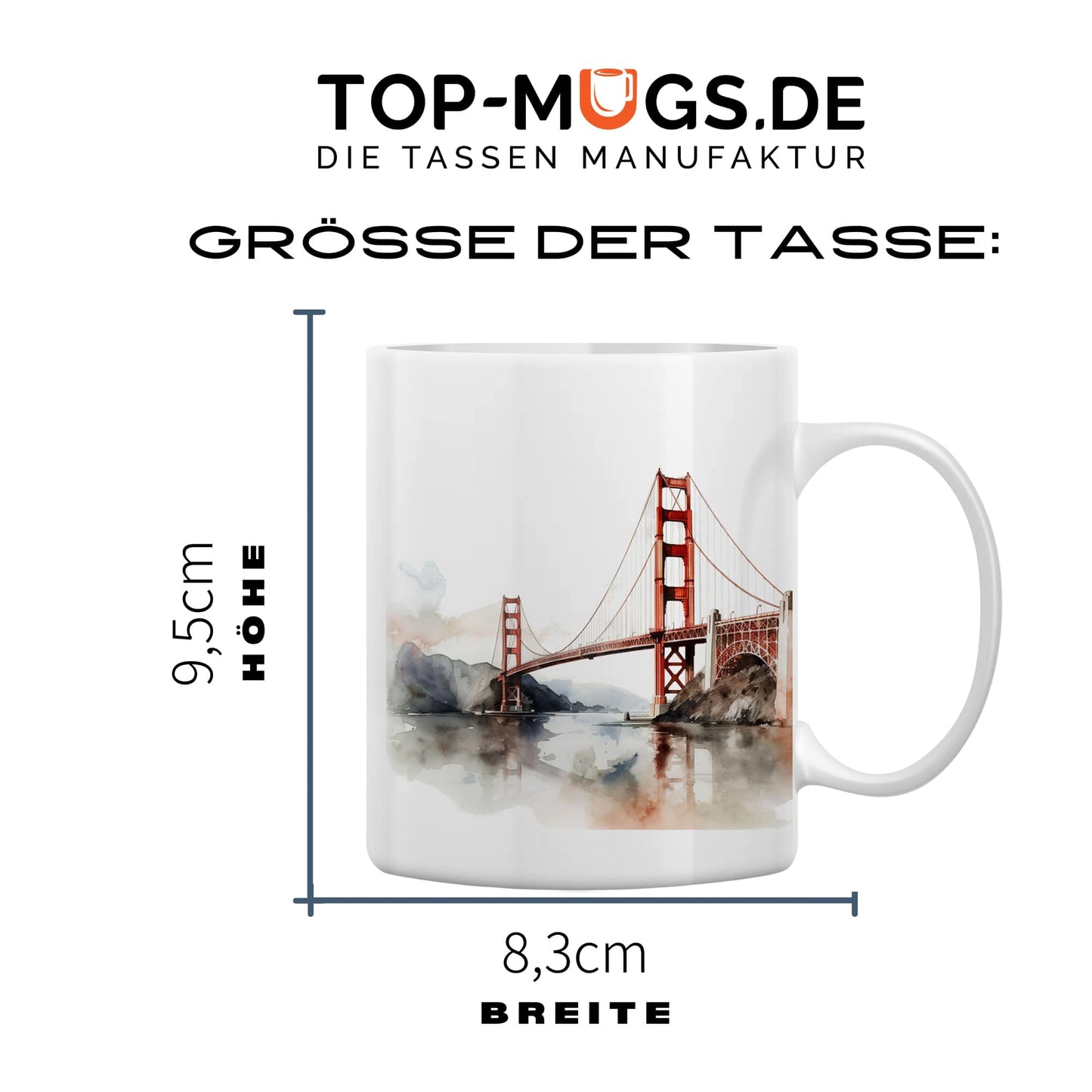 Spruchtasse - Golden Gate Bridge