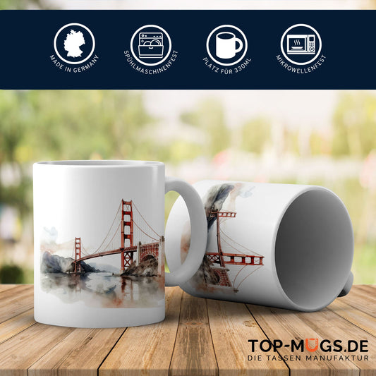 Spruchtasse - Golden Gate Bridge