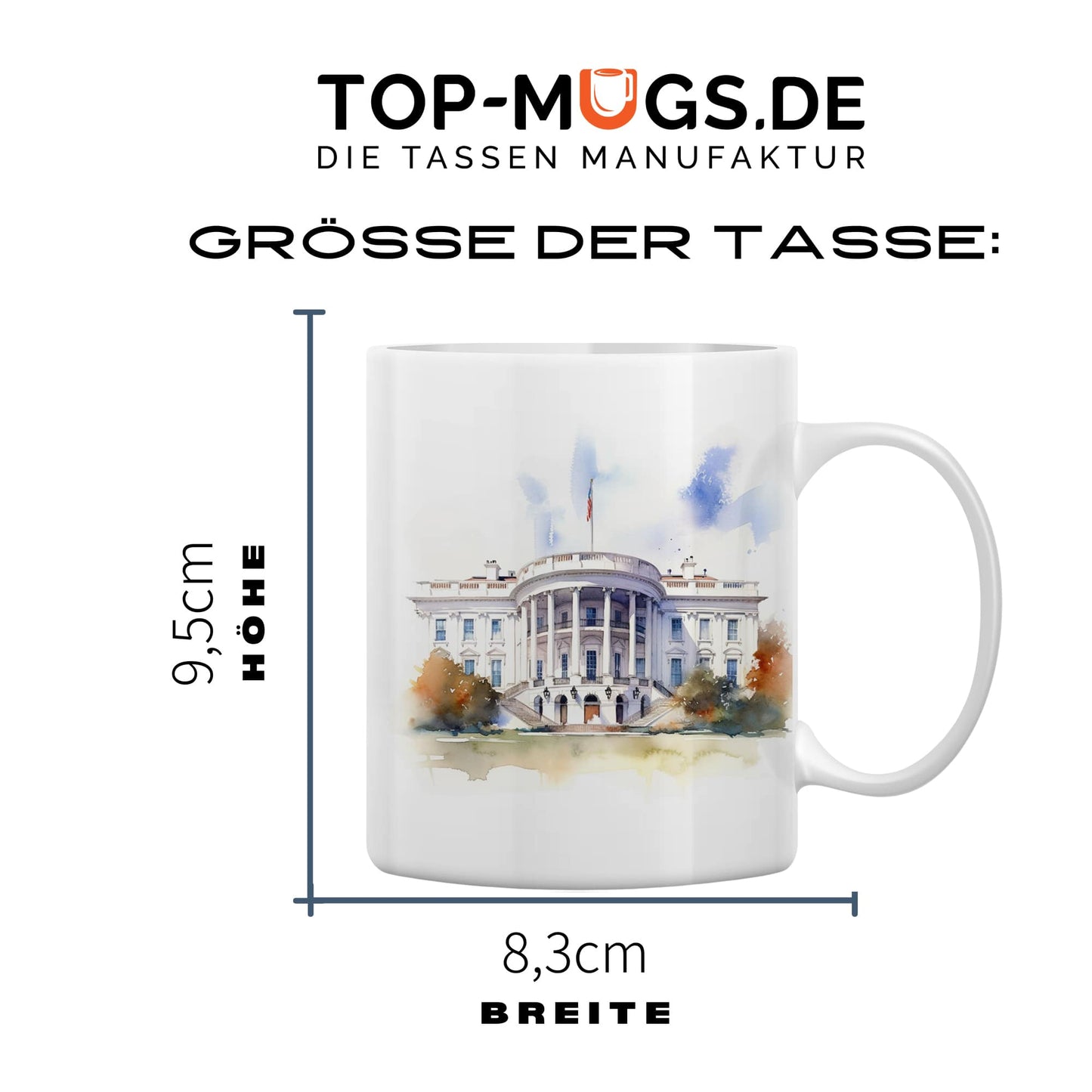 Spruchtasse - Das weiße Haus