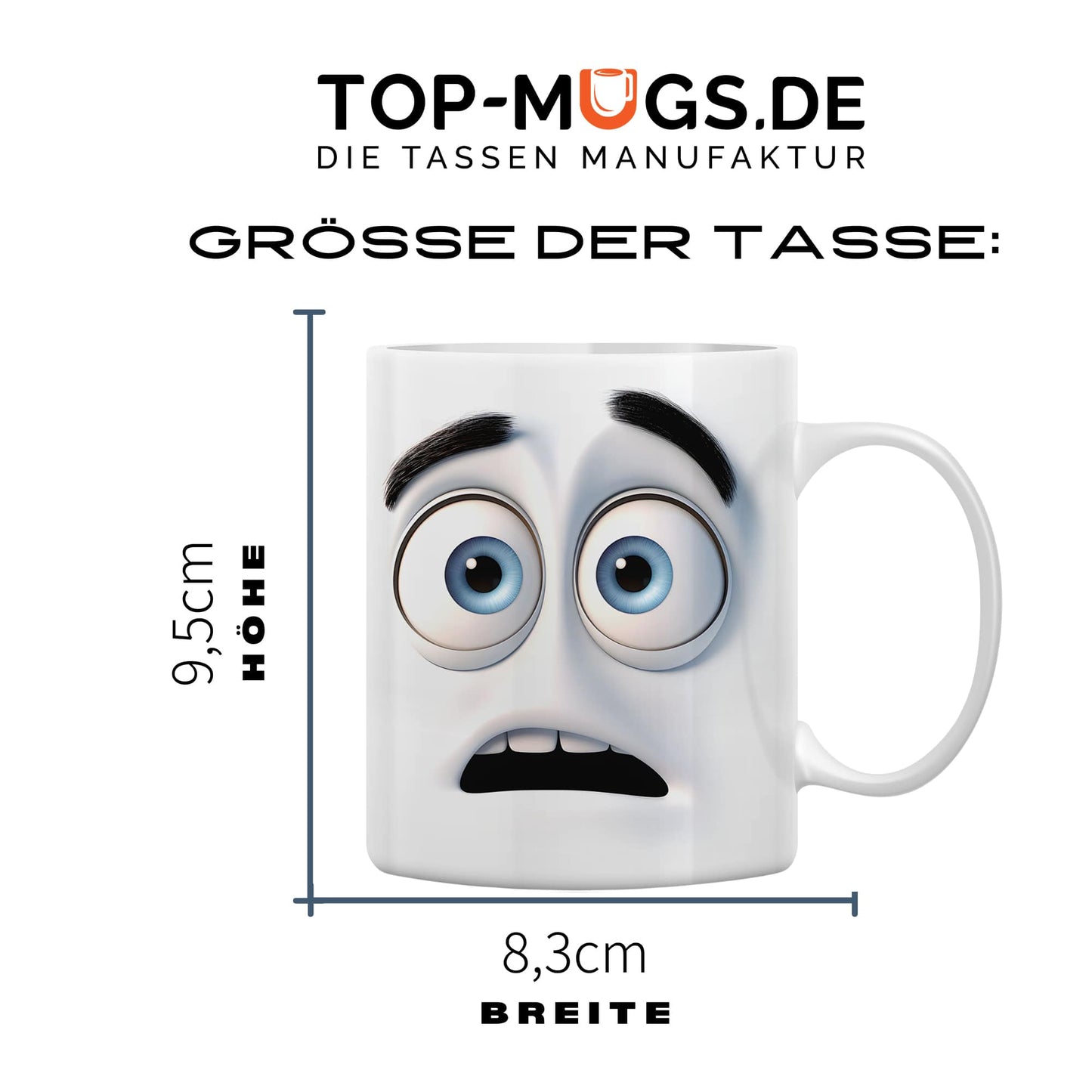 Spruchtasse - Smiley - Sprachlos