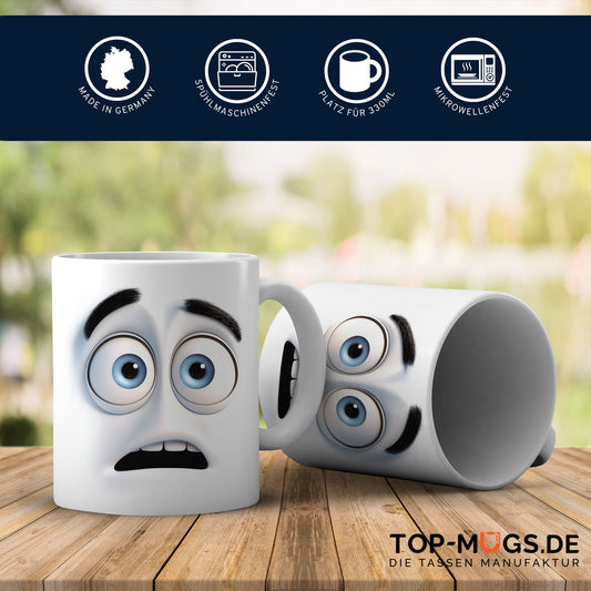 Spruchtasse - Smiley - Sprachlos