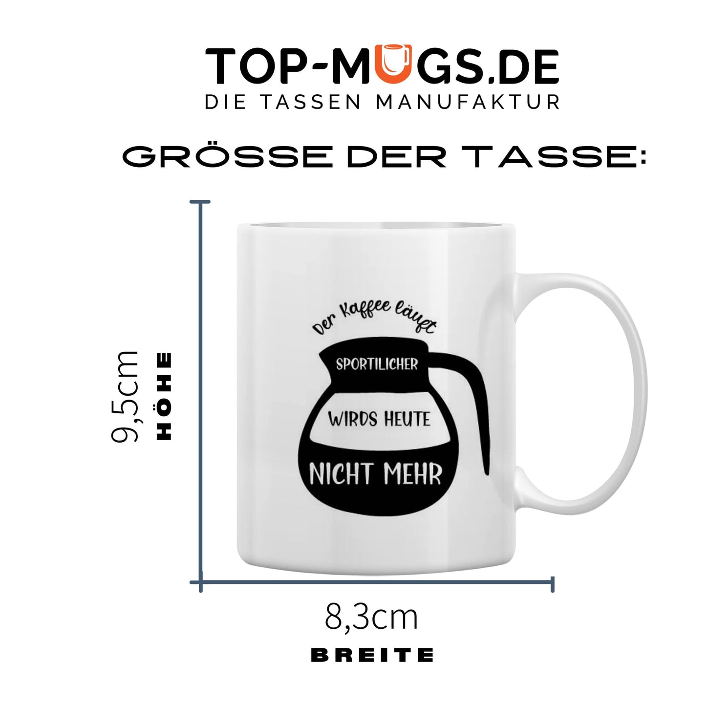 Spruchtasse - Der Kaffee läuft...