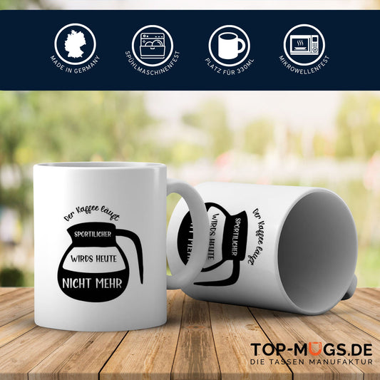 Spruchtasse - Der Kaffee läuft...