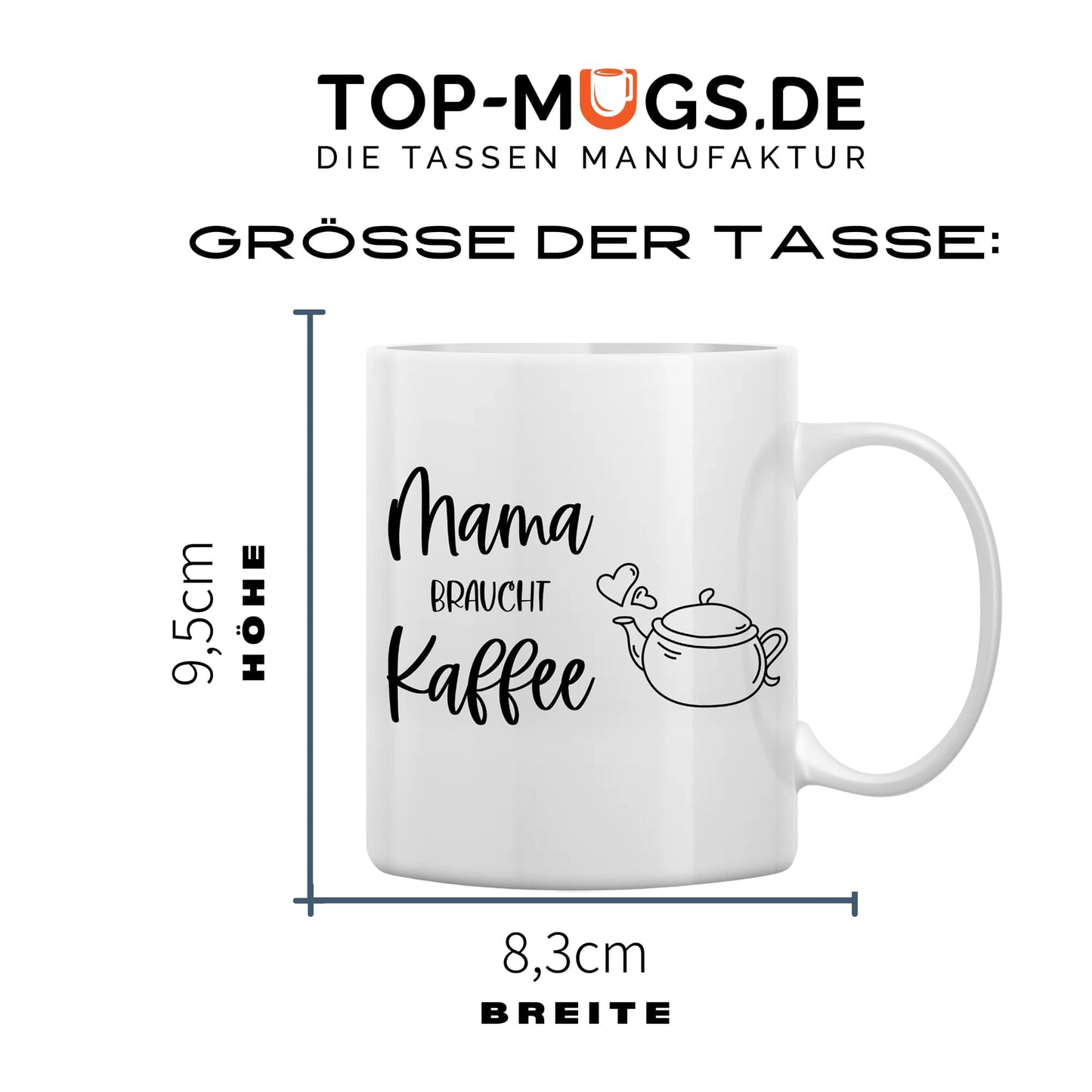 Spruchtasse - Mama braucht Kaffee