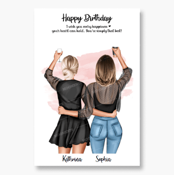 Geschenk Freundinnen - Poster
