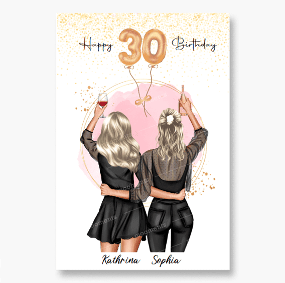 Geschenk Freundinnen Geburtstag - Poster