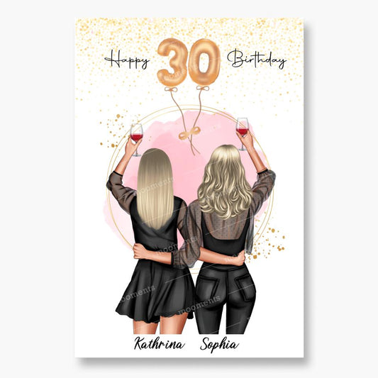 Geschenk Freundinnen Geburtstag - Poster