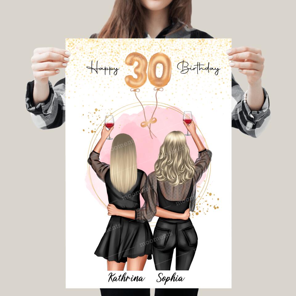 Geschenk Freundinnen Geburtstag - Poster