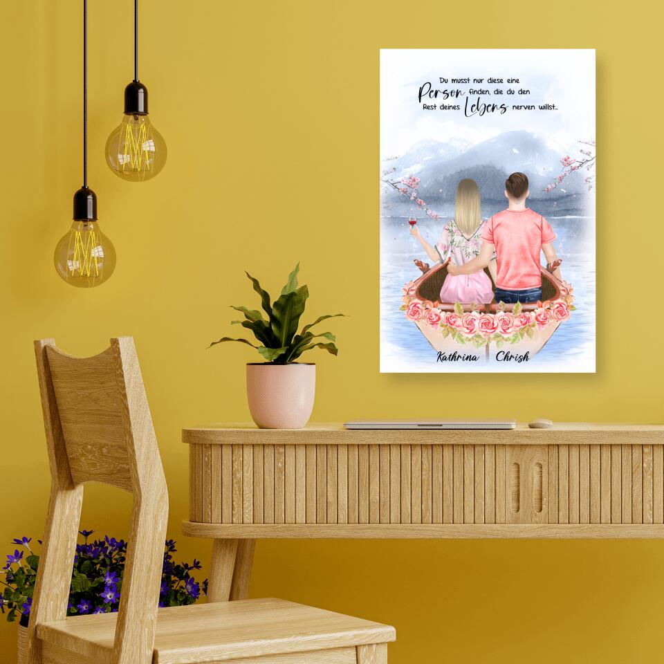 Pärchen im Liebesboot - Poster