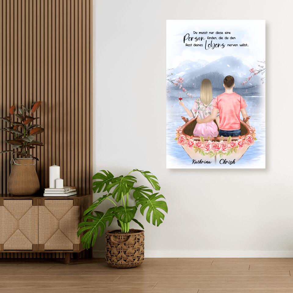 Pärchen im Liebesboot - Poster
