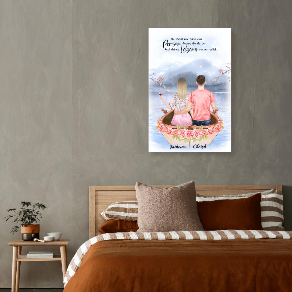 Pärchen im Liebesboot - Poster