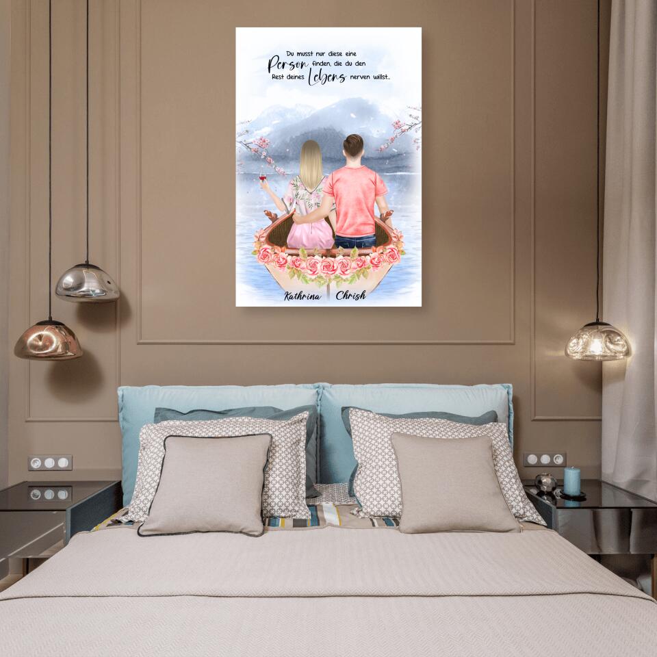 Pärchen im Liebesboot - Poster
