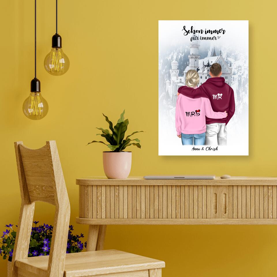 Geschenk Winter Pärchen - Poster