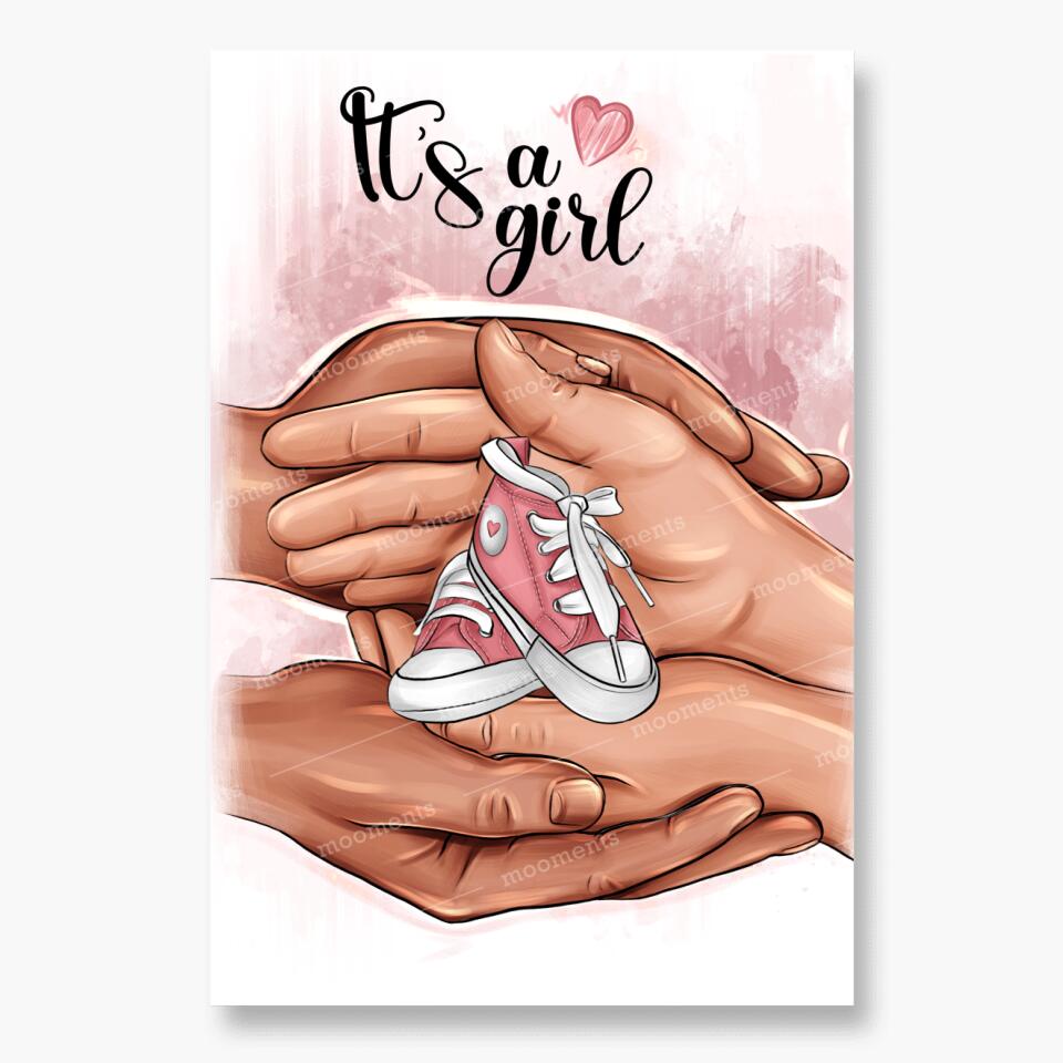 Es ist ein Mädchen - Alu-Dibond