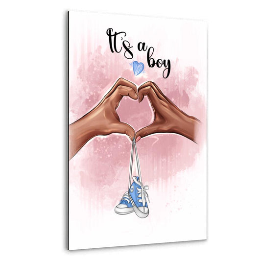 Es ist ein Junge - Alu-Dibond