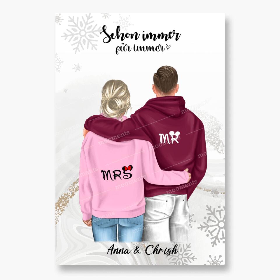 Geschenk ,,King & Queen" V2 - Alu-Dibond