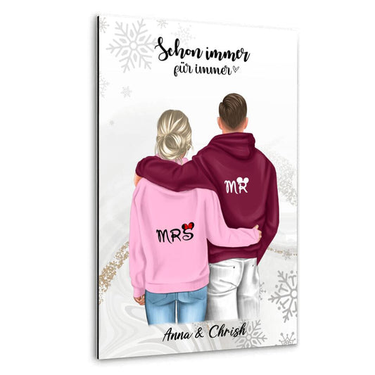 Geschenk ,,King & Queen" V2 - Alu-Dibond