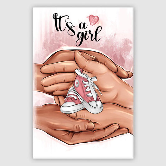 Es ist ein Mädchen - Leinwand