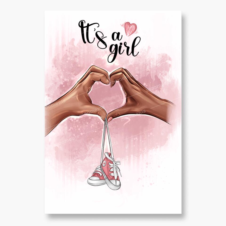 Es ist ein Mädchen - Leinwand