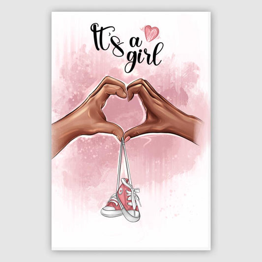 Es ist ein Mädchen - Leinwand