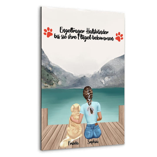 Hundemama personalisiertes Geschenk - Alu-Dibond