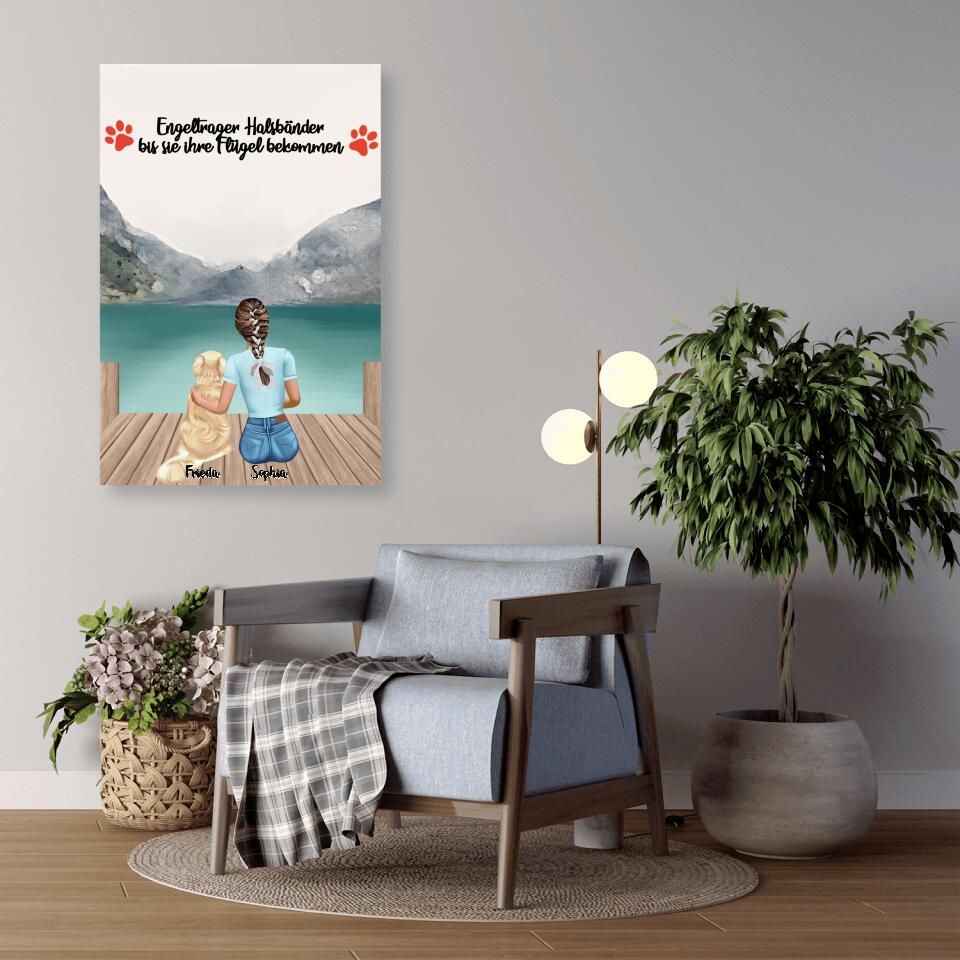 Hundemama personalisiertes Geschenk - Alu-Dibond