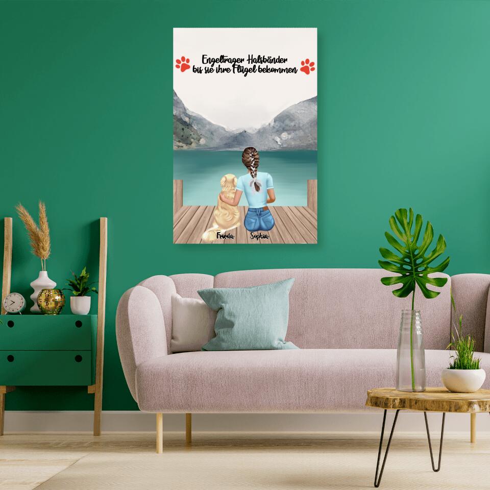Hundemama personalisiertes Geschenk - Alu-Dibond