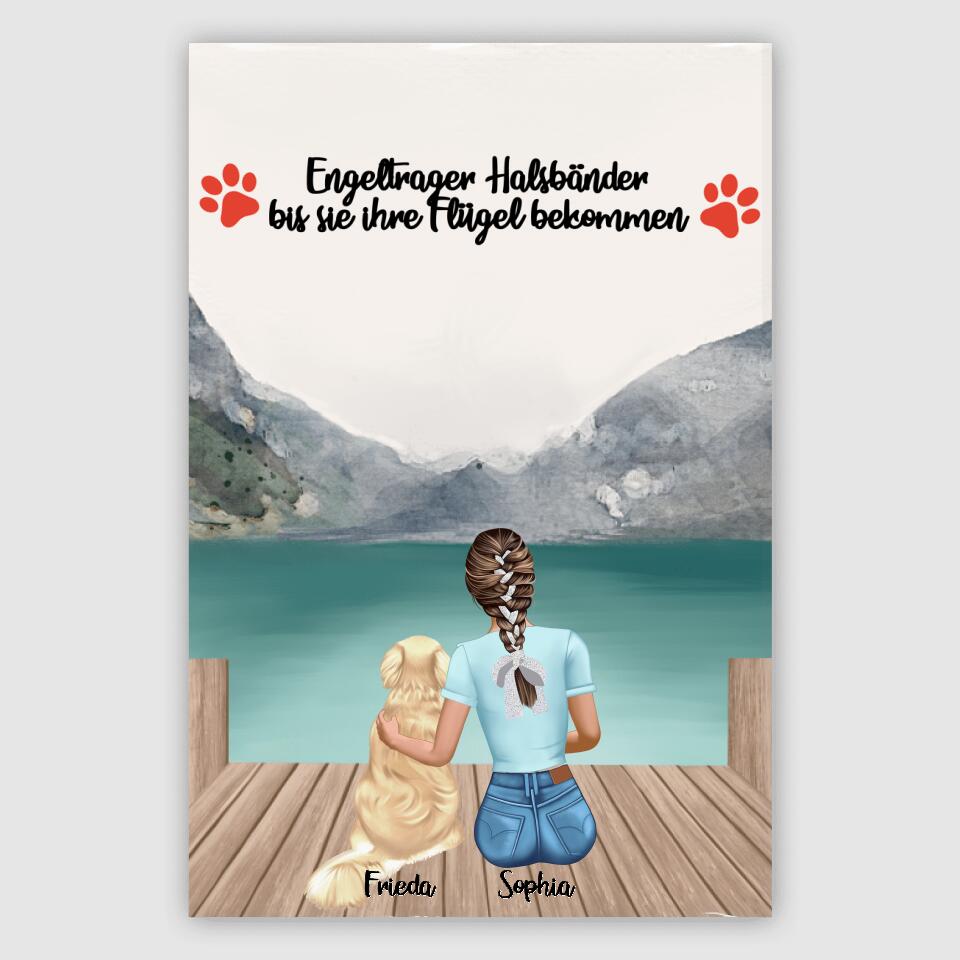 Hundemama personalisiertes Geschenk - Alu-Dibond
