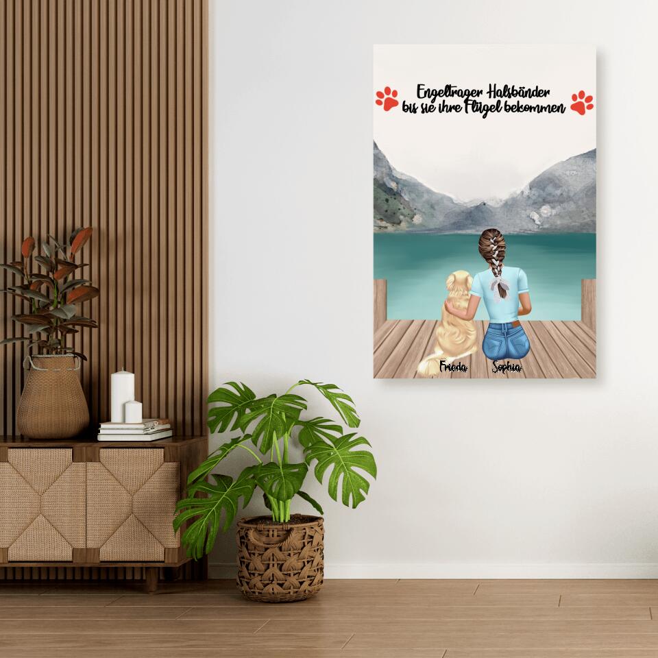 Hundemama personalisiertes Geschenk - Alu-Dibond