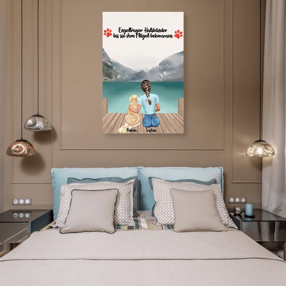 Hundemama personalisiertes Geschenk - Alu-Dibond