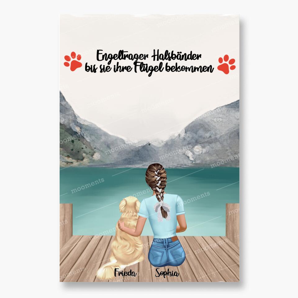 Hundemama personalisiertes Geschenk - Alu-Dibond