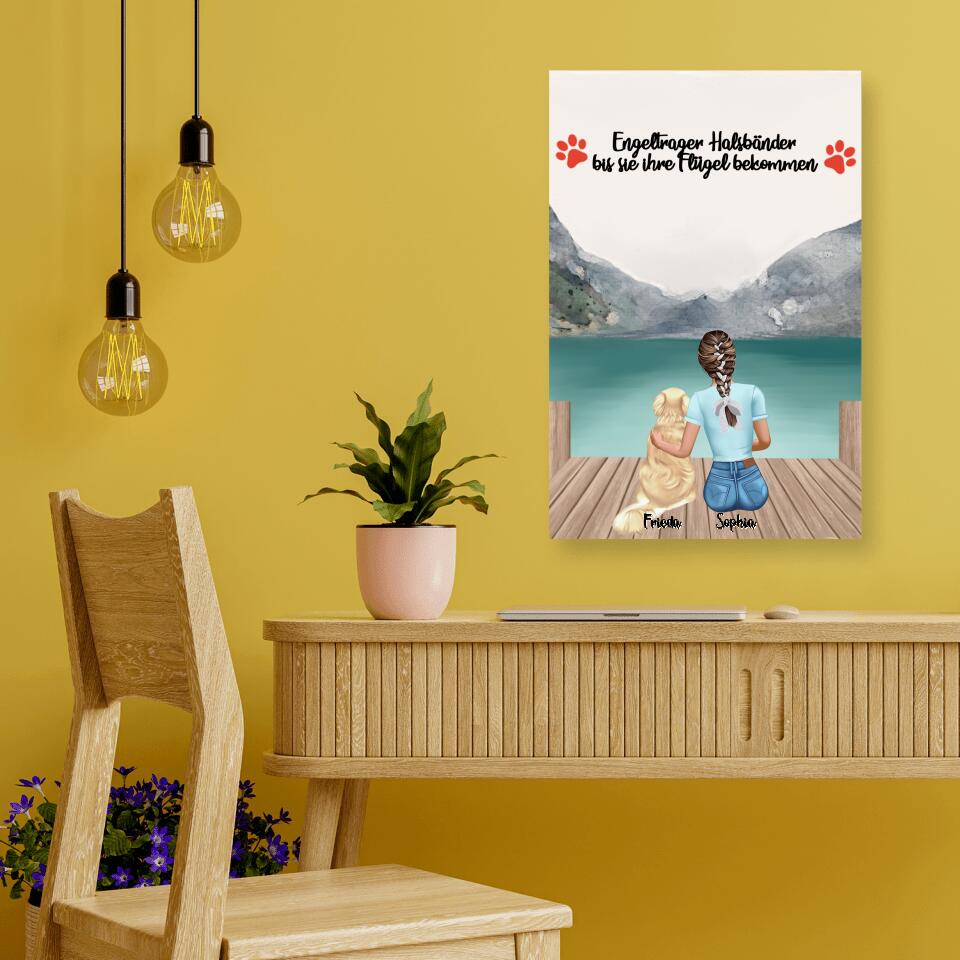Hundemama personalisiertes Geschenk - Alu-Dibond