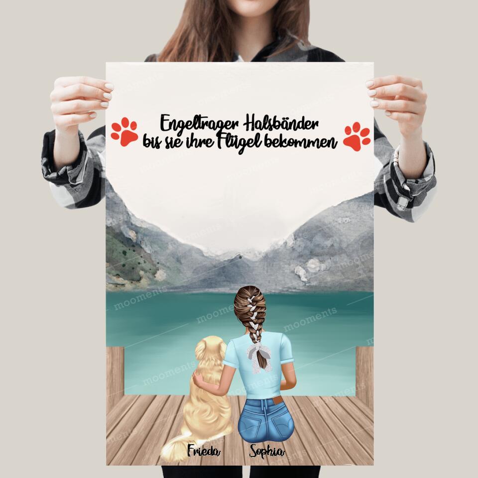 Hundemama personalisiertes Geschenk - Alu-Dibond