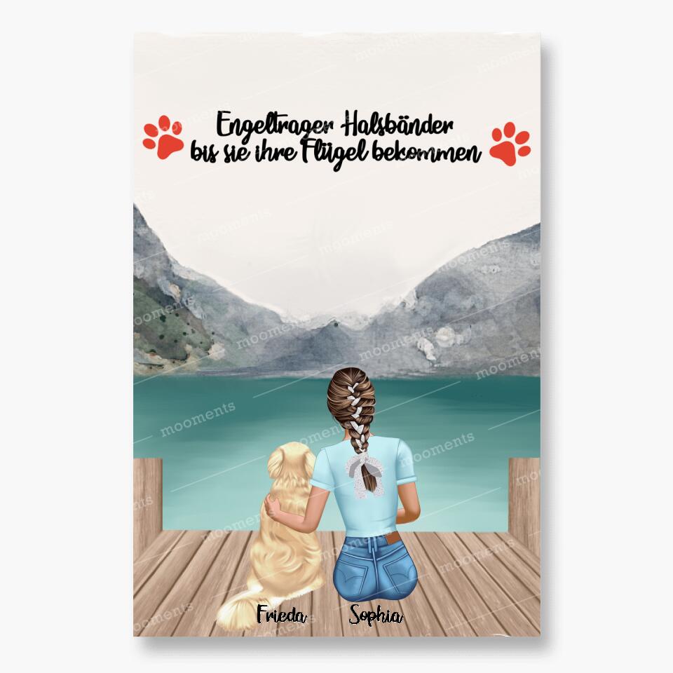 Hundemama personalisiertes Geschenk - Alu-Dibond