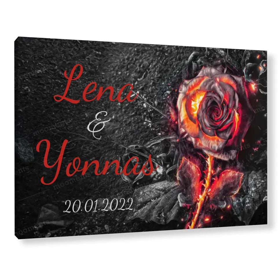 Burnt Rose - Leinwand