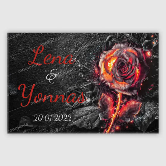 Burnt Rose - Leinwand