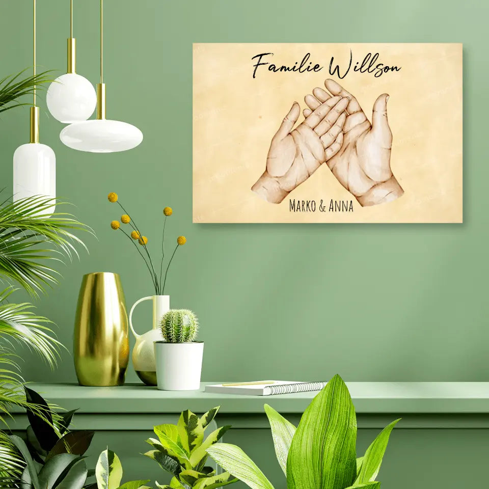 Family Hands - Alu-Dibond