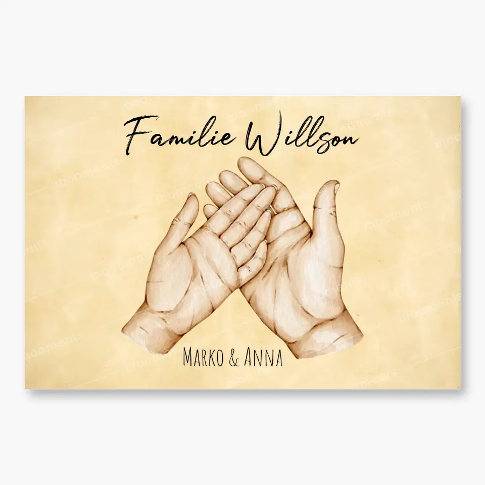 Family Hands - Alu-Dibond