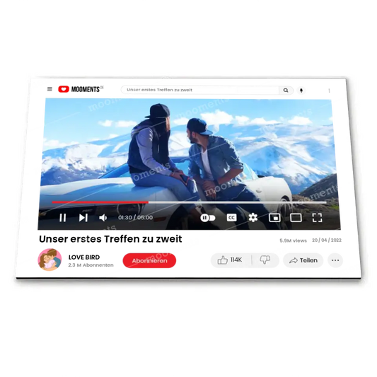 Youtube Hülle - Alu-Dibond