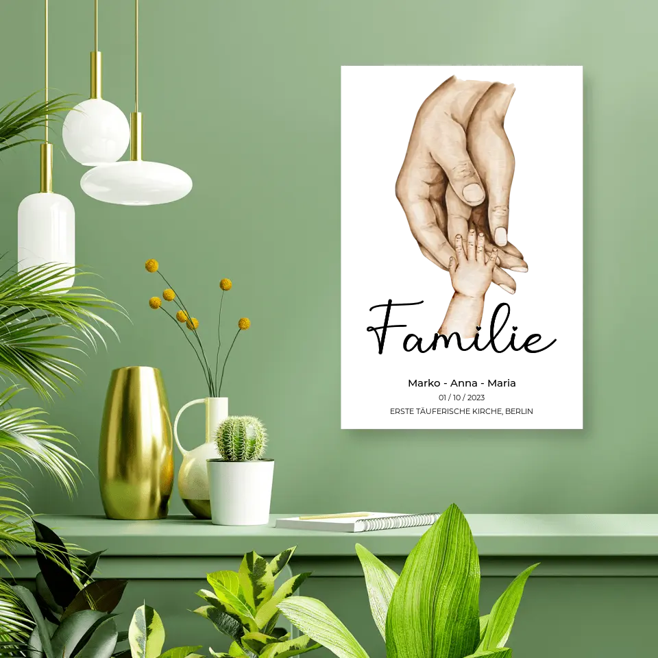 Personalisiertes Familien-Poster ,,Family ❤️" - Poster