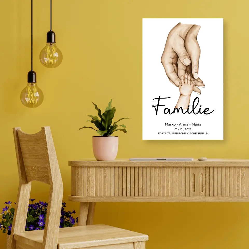 Personalisiertes Familien-Poster ,,Family ❤️" - Poster