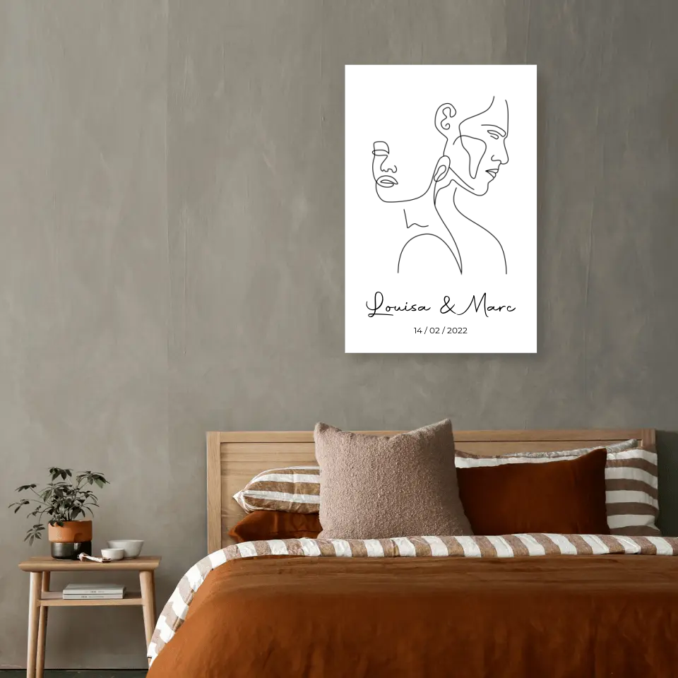 Pärchen-Bild ,,Die Kunst der Liebe" - Poster