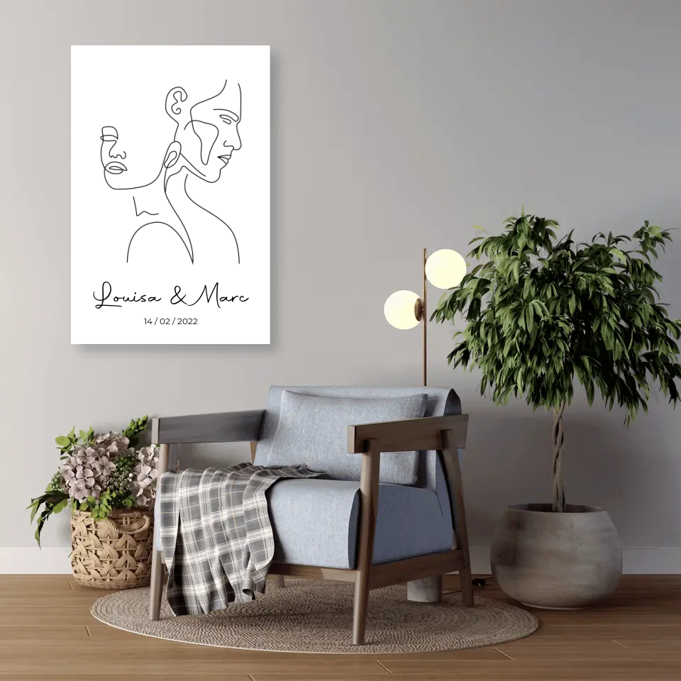 Pärchen-Bild ,,Die Kunst der Liebe" - Poster
