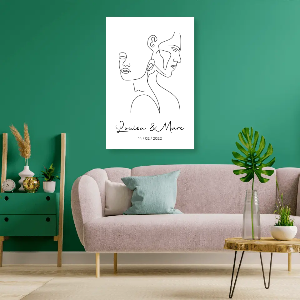 Pärchen-Bild ,,Die Kunst der Liebe" - Poster