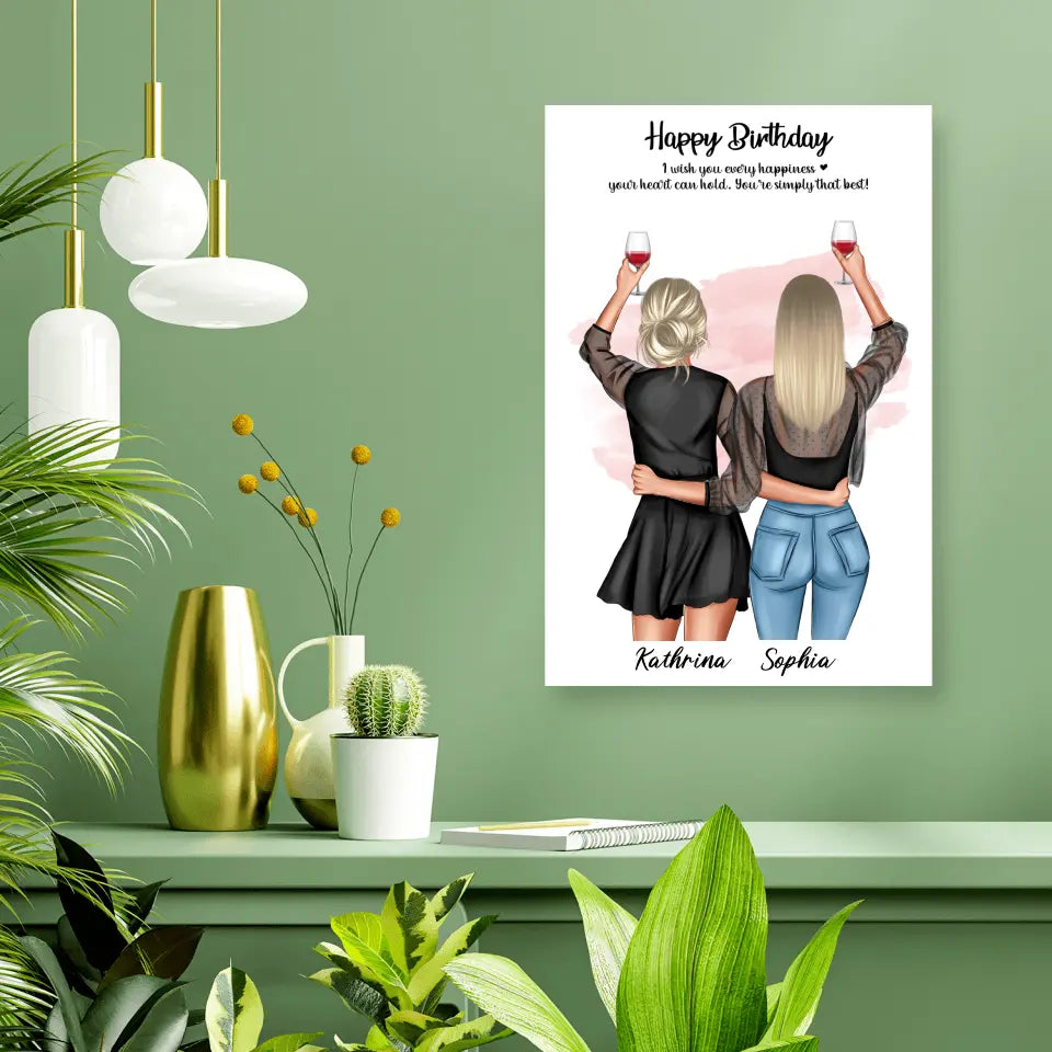 Geschenk Freundinnen - Poster