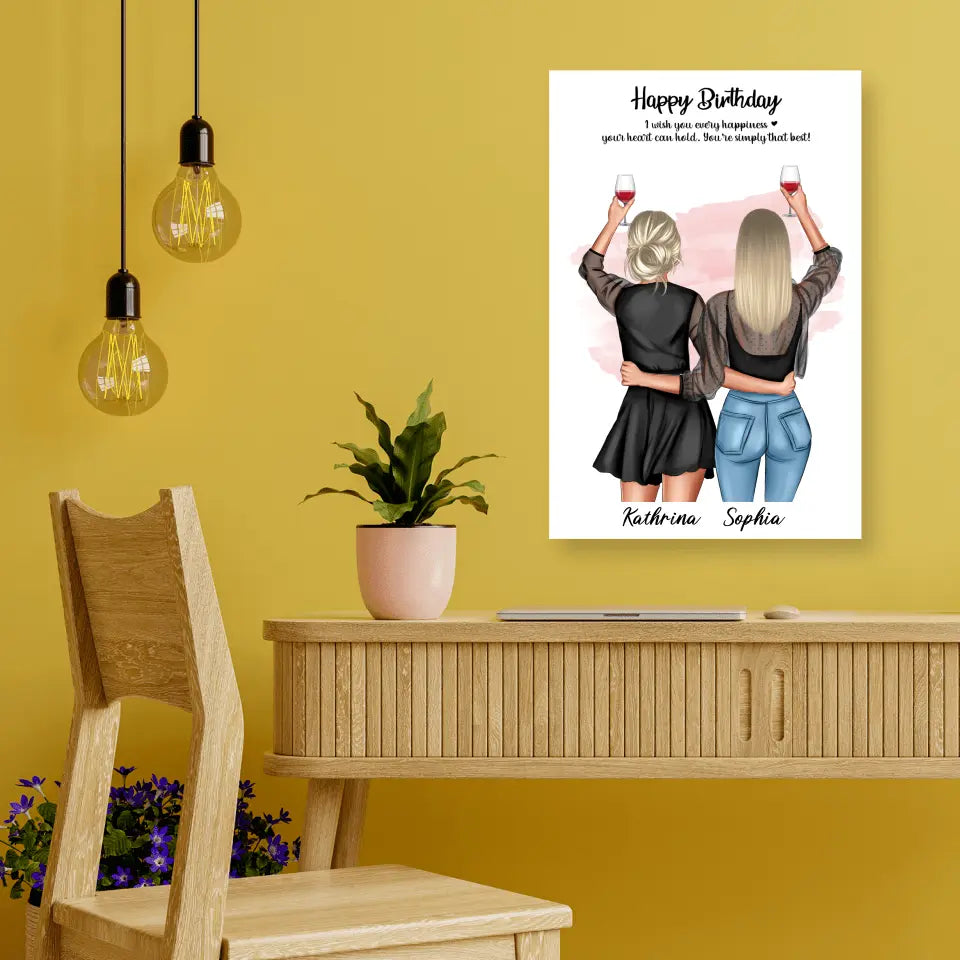 Geschenk Freundinnen - Poster