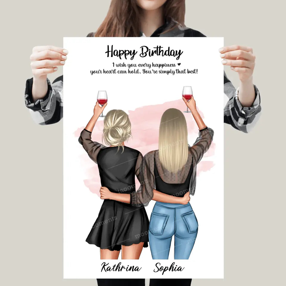 Geschenk Freundinnen - Poster