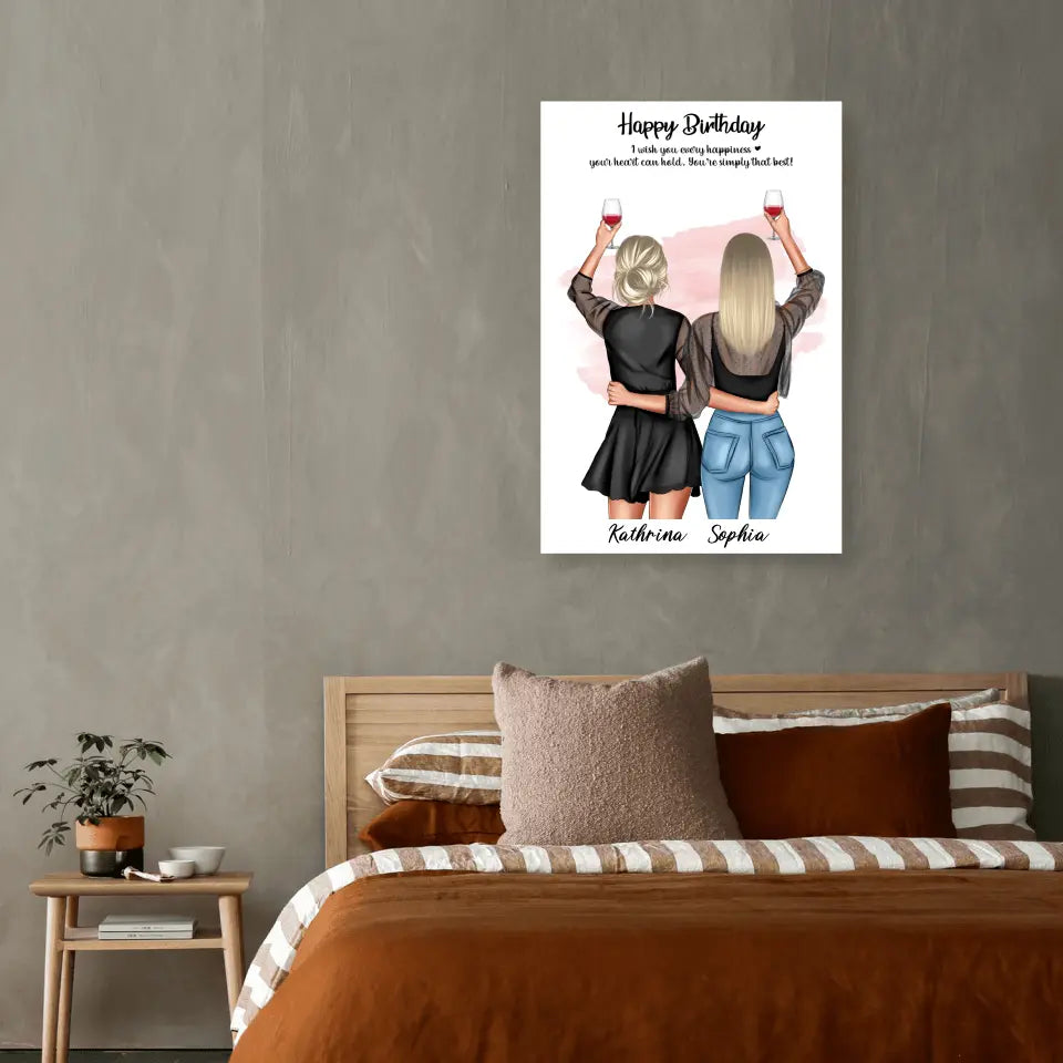 Geschenk Freundinnen - Poster