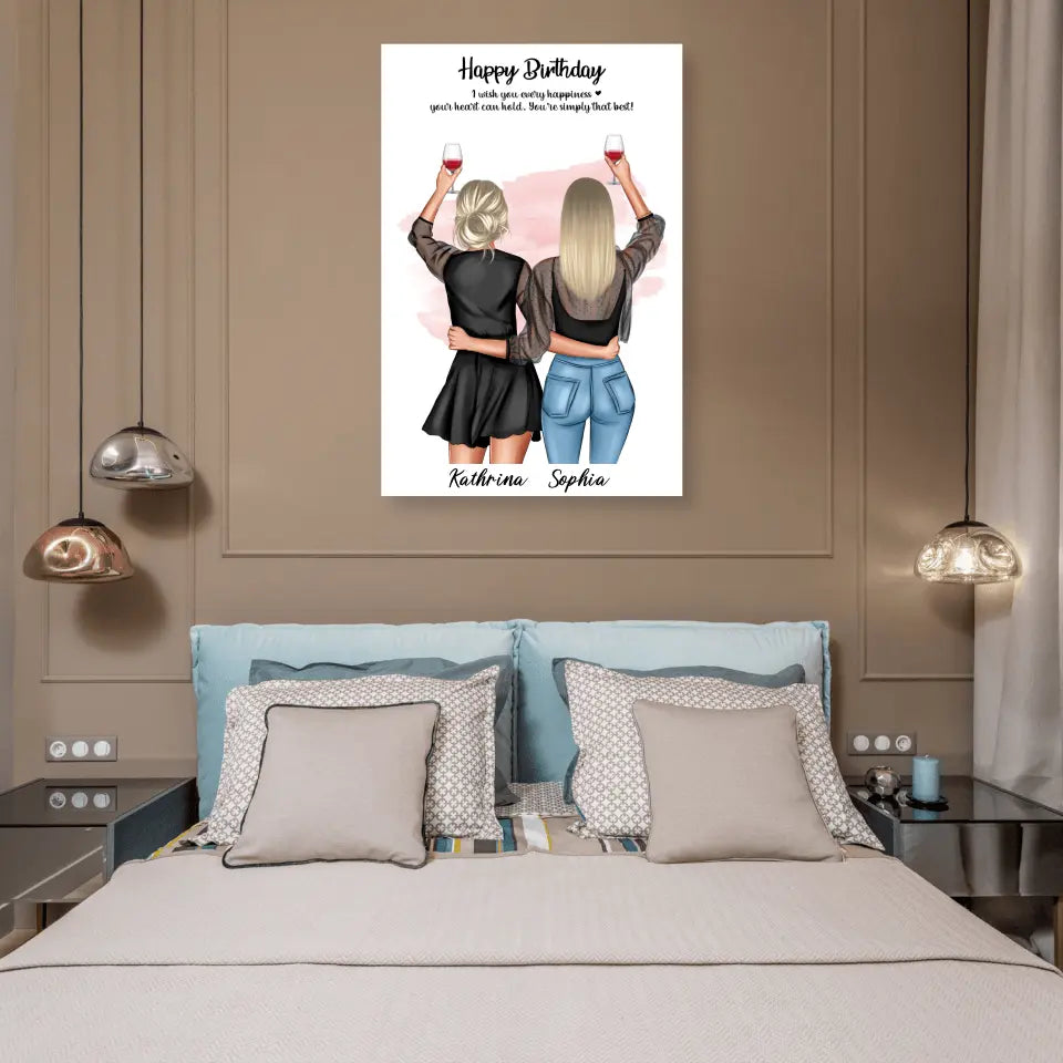 Geschenk Freundinnen - Poster